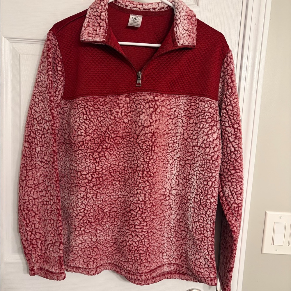 Athletic Works Red Sherpa Zip-Up